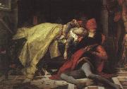 Alexandre Cabanel Der Tod von Francesca da Rimini und Paolo Malatesta oil painting reproduction